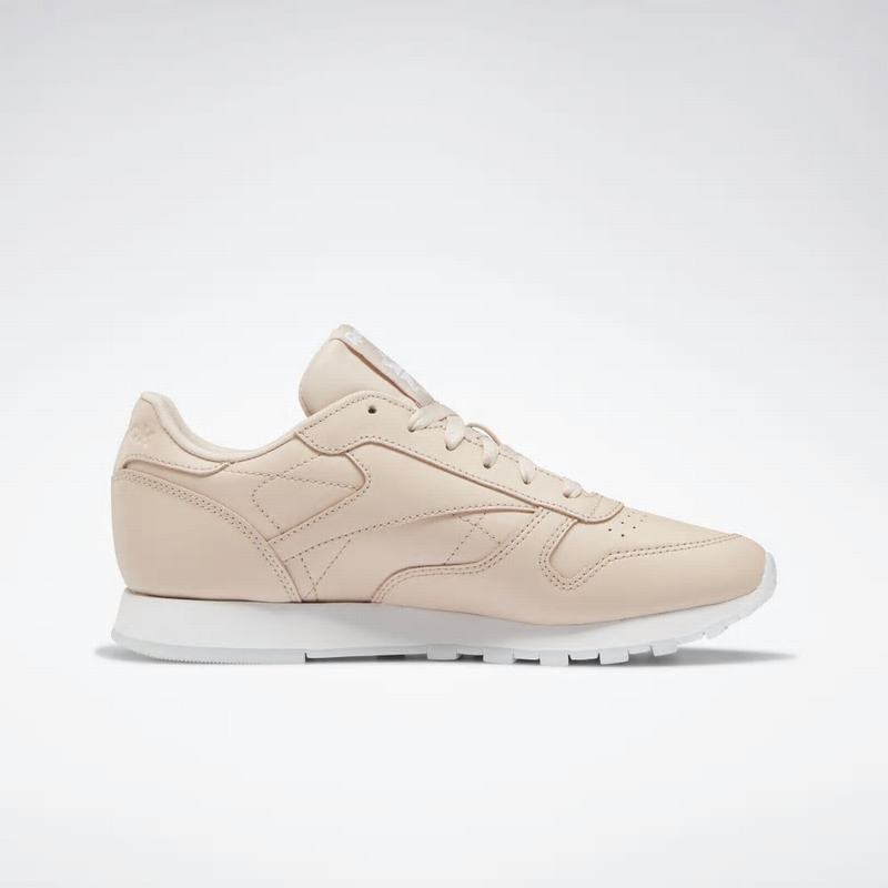 Reebok Classic Leather Tenisky Damske - Béžové/Biele YJ8076DF